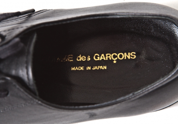 コムデギャルソンCOMME des GARCONS レースアップレザーシューズ 黒23