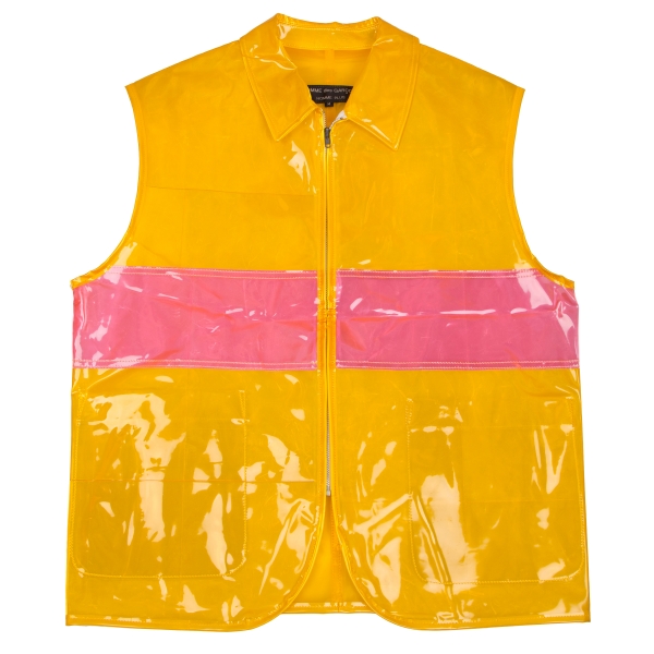 COMME des GARCONS Fluorescent vinyl vest Yellow M | PLAYFUL