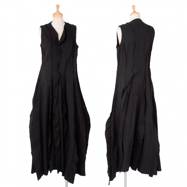 MASAHIRO MIYAZAKI Switching design Cotton dress Black 38 | PLAYFUL