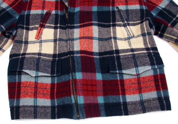 Vintage Polo Ralph Lauren Women's Jacket, Wool, Multicolor Plaid, S