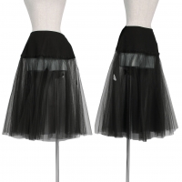  Y's Nylon Mesh Tulle Skirt Black About S