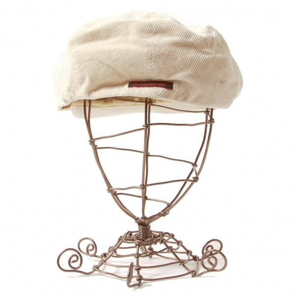 パパスPapas 綿カシミヤコーデュロイストレッチハンチング帽