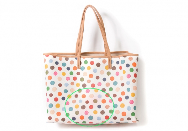Tory Burch Polka Dot Print Tote Bag White,Multiple color | PLAYFUL