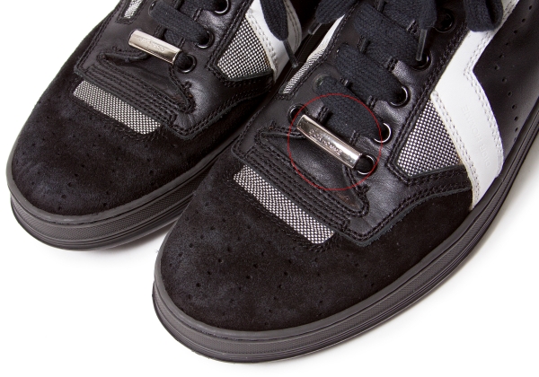 Dior homme Leather sneakers (Trainers) Black,White 41 | PLAYFUL