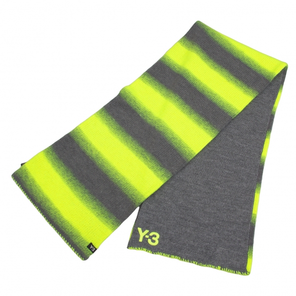 SALE) Y-3 Gradient stripe muffler Grey,Yellow | PLAYFUL