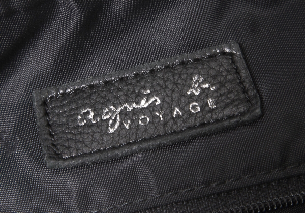 agnes b.VOYAGE Side Belted Shoulder Bag Black