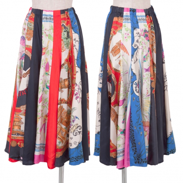トリコ　コムデギャルソン　花柄マキシスカート　vintage 90sロングスカート