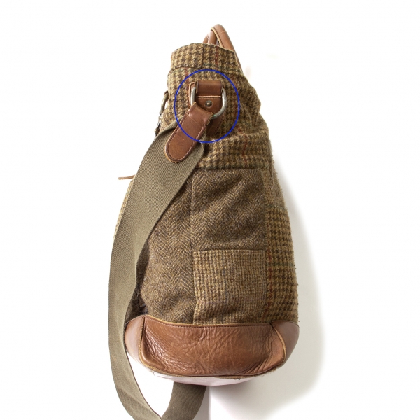 Vintage Lauren Ralph Lauren tweed shoulder bag - Brown/Grey