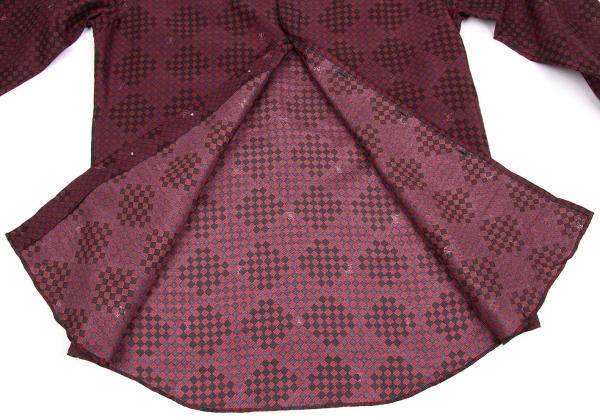 Louis Vuitton Cotton Silk Long Sleeve Shirt Bordeaux,Black 40