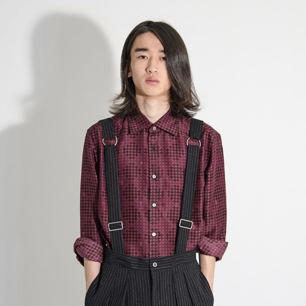Louis Vuitton Charcoal Damier Checkered Silk Short Sleeve Shirt at