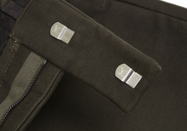 Louis Vuitton Side belt moleskin Pants (Trousers) Brown 42