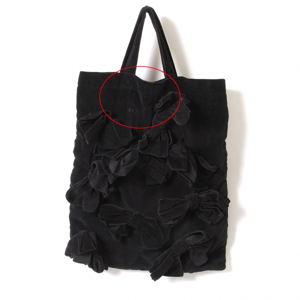 COMME des GARCONS Velours Ribbon Bag Black | PLAYFUL