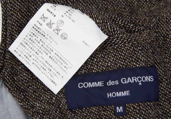 コムデギャルソンオムCOMME des GARCONS HOMME 製品洗いツイード