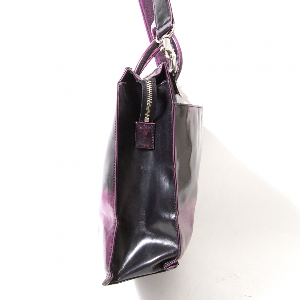 MASAKI MATSUSHIMA Leather Shoulder Bag Purple,Black | PLAYFUL