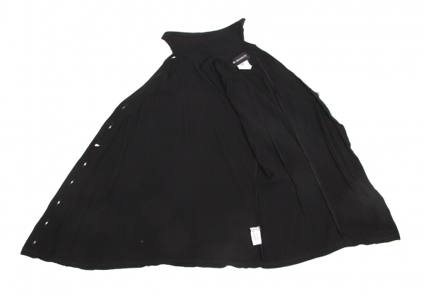 ANN DEMEULEMEESTER Asymmetric Shirt Design Tops Black 40 | PLAYFUL