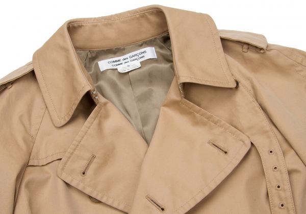 COMME des GARCONS COMME des GARCONS Trench Coat Beige S | PLAYFUL