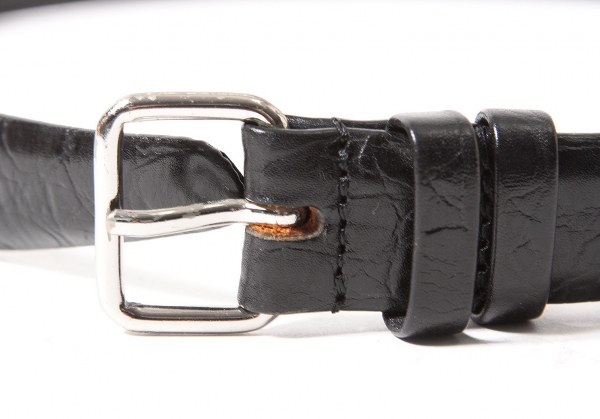 COMME des GARCONS HOMME PLUS Embossing Leather Belt Black