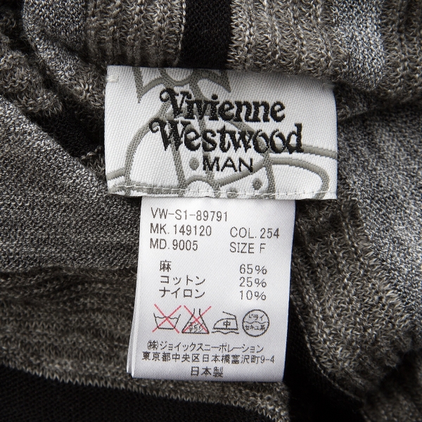 FINAL PRICE) Vivienne Westwood MAN Cardigan Grey,Black Free size