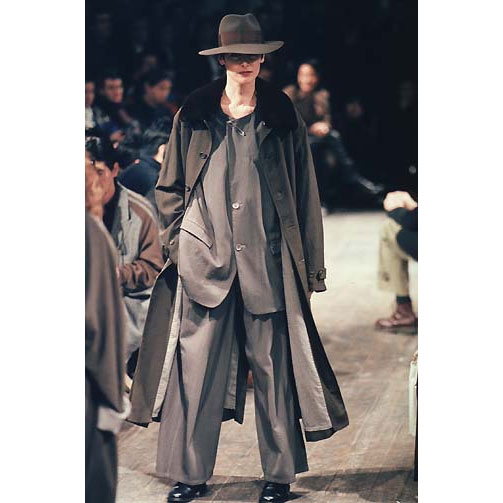 Yohji Yamamoto POUR HOMME Dyed no-collar jacket Khaki M | PLAYFUL