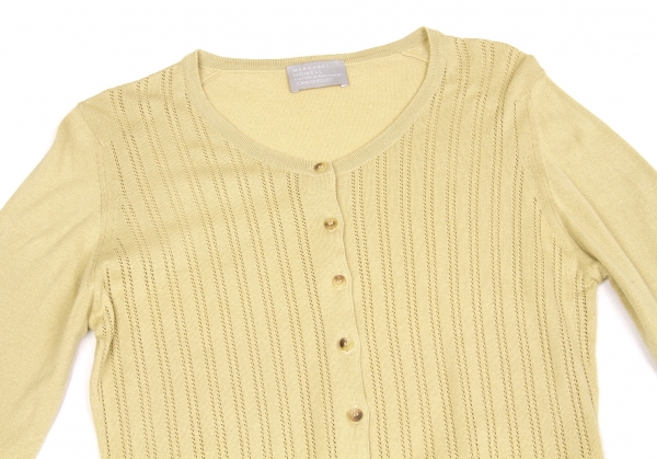 MARGARET HOWELL JOHN SMEDLEY Cardigan Beige 2 | PLAYFUL