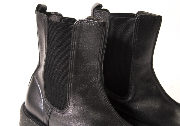 Jean-Paul GAULTIER Rubber Sole Side Gore Boots Black US About 6.5