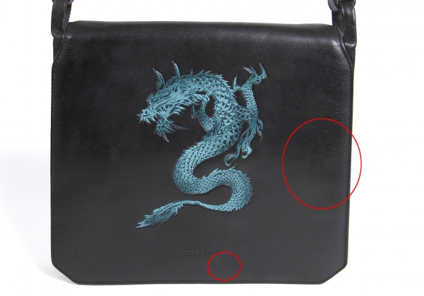 Jean-Paul GAULTIER Dragon Emboss Bag Black | PLAYFUL