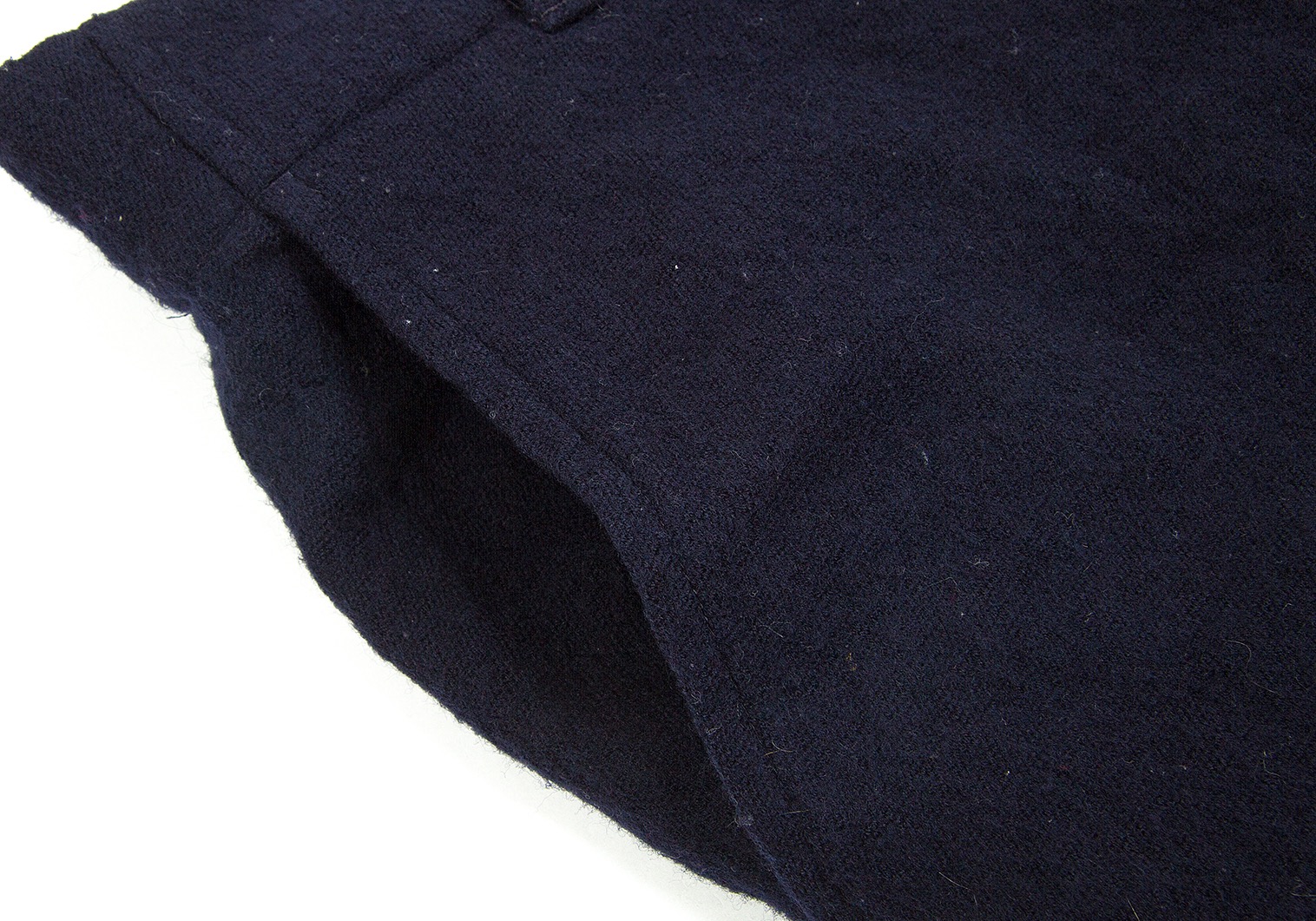 SALE】ワイズY's ウール裾デザインストレートパンツ 紺1