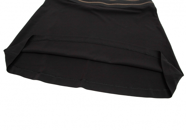 Jean-Paul GAULTIER FEMME Chain Zip Design Skirt Black 42 | PLAYFUL