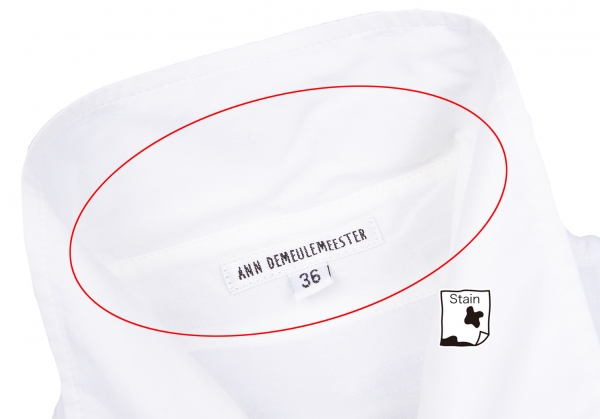 ANN DEMEULEMEESTER Striped Long Sleeve Shirt White 36 | PLAYFUL