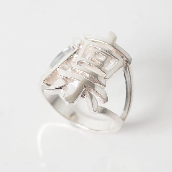 UZUOU Silver925 Japanese Kanji Ring 凛‾Rin‾