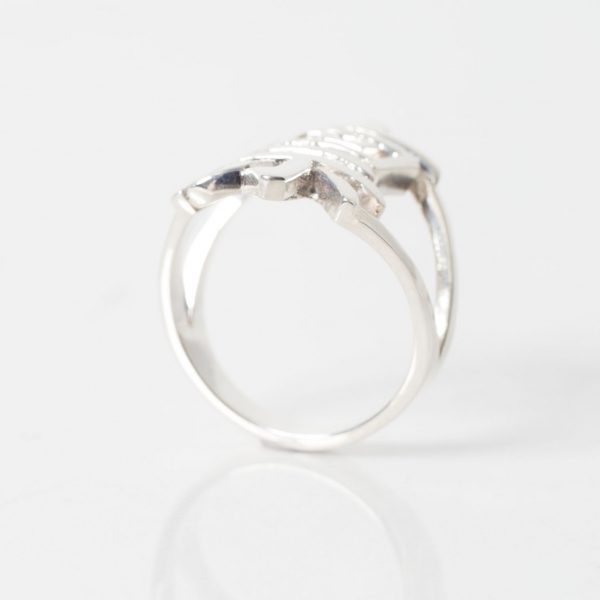 UZUOU Silver925 Japanese Kanji Ring 凛‾Rin‾
