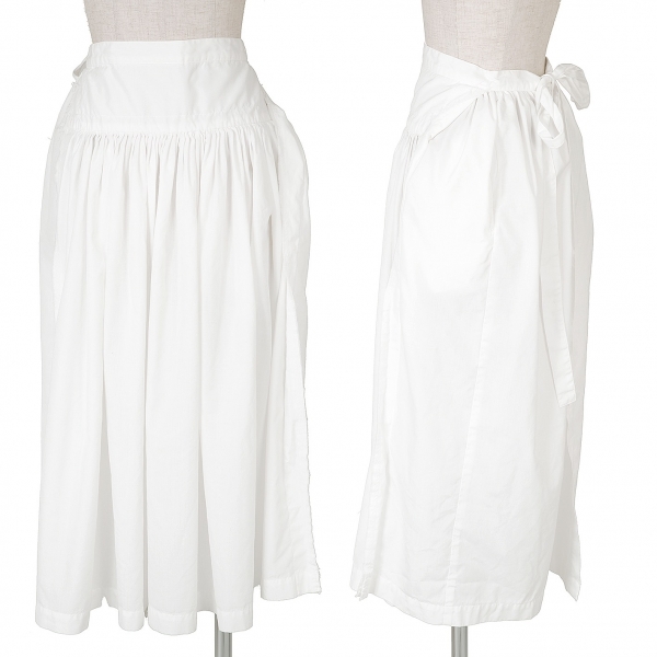 white wrap skirt xs