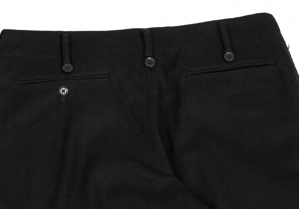 Yohji Yamamoto POUR HOMME Knit Docking Wool Pants (Trousers) Black 2 |  PLAYFUL