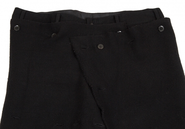 Yohji Yamamoto POUR HOMME Knit Docking Wool Pants (Trousers) Black 2 |  PLAYFUL