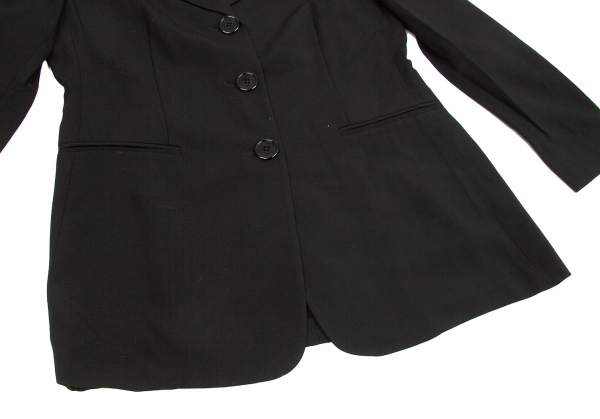 GIANFRANCO FERRE STUDIO Summer Wool Rayon Jacket Black 42 | PLAYFUL