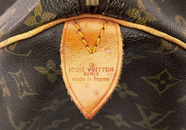 LOUIS VUITTON Monogram Speedy 35 Boston bag Brown Vintage Old