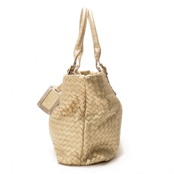 Leather handbag Romeo Gigli Yellow in Leather - 37293358