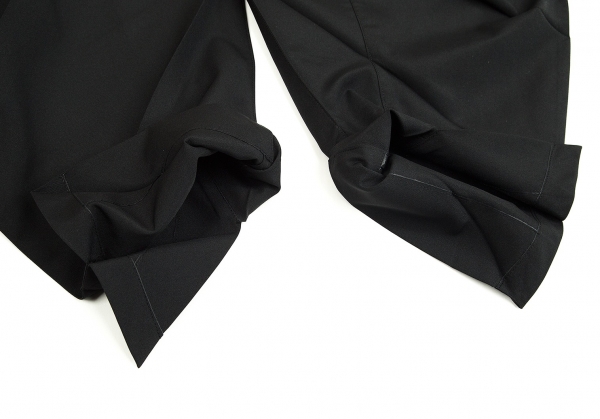 ISSEY MIYAKE 132 5. Bi-color Origami Pleats Half Wrap Pants (Trousers)  Black,Charcoal 3