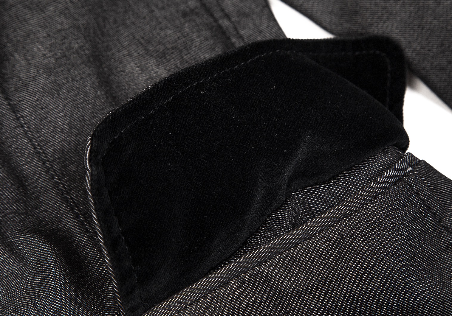 COMME des GARÇONS tricotのブラックデニムジャケット