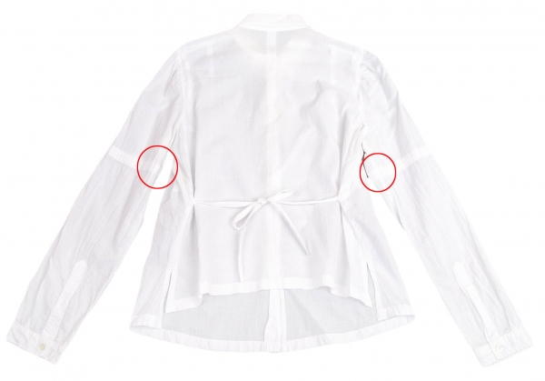 ANN DEMEULEMEESTER Long Sleeve Shirt White 36 | PLAYFUL