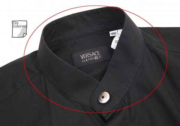versace black long sleeve shirt