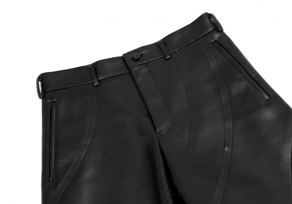 COMME des GARCONS HOMME PLUS Synthetic Leather Shorts Black XS 