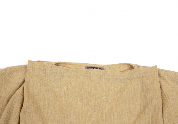 ISSEY MIYAKE Cotton Linen Top & Skirt Mustard 9 | PLAYFUL