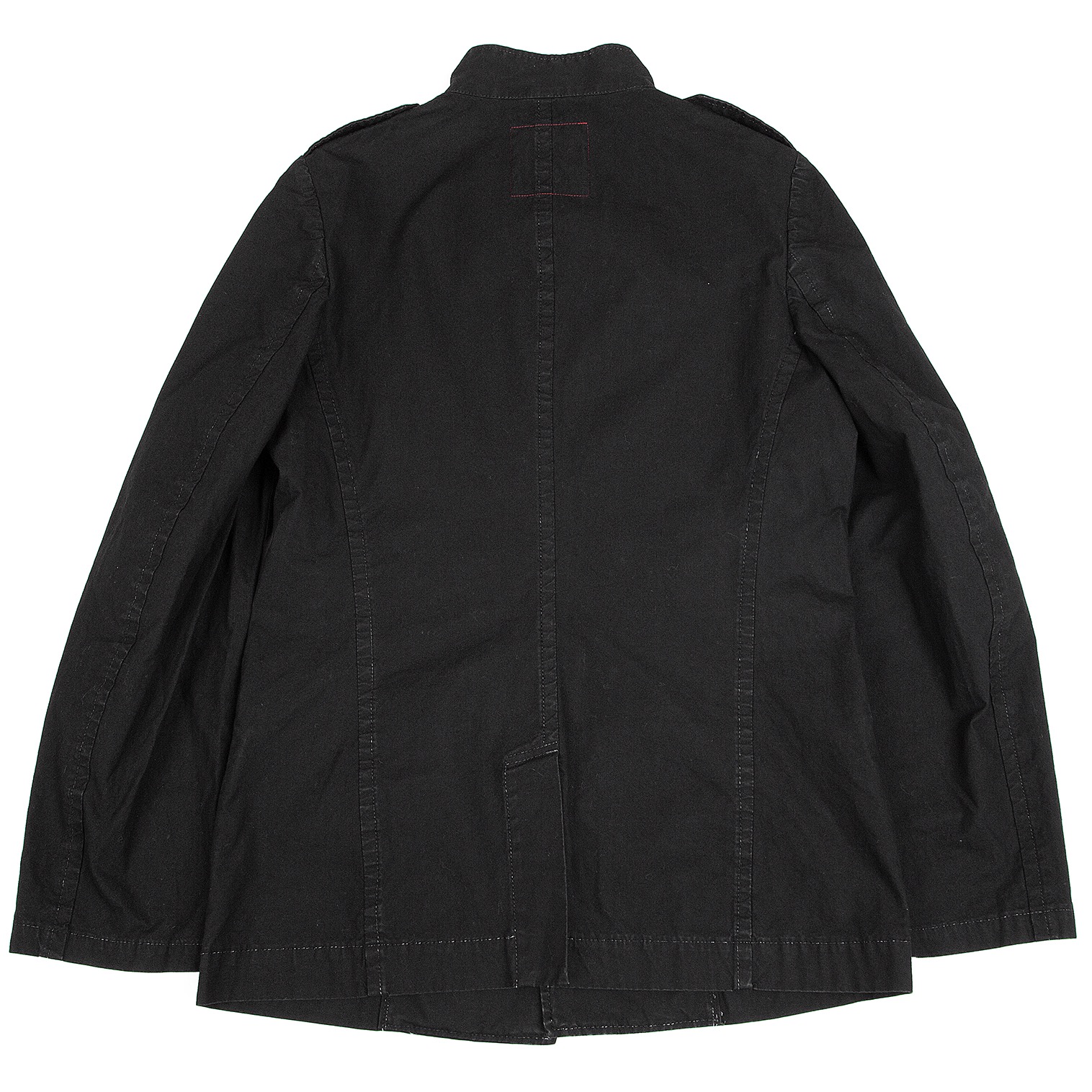 Y's Red Label Staand Collar Military Jacket Black 2 | PLAYFUL