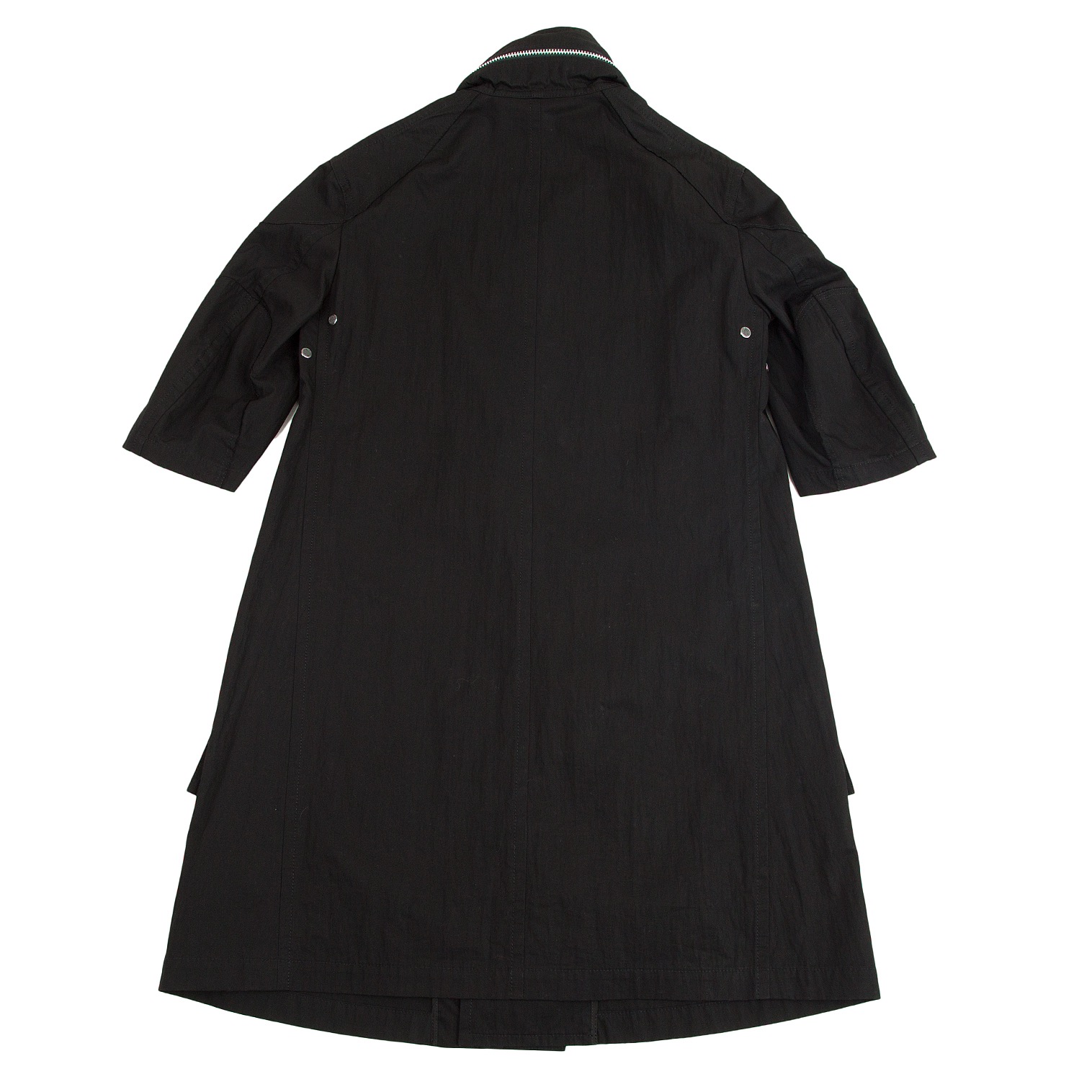 ワイズ ピンクY's PINK コットンナイロン五分袖ジップコート 黒2