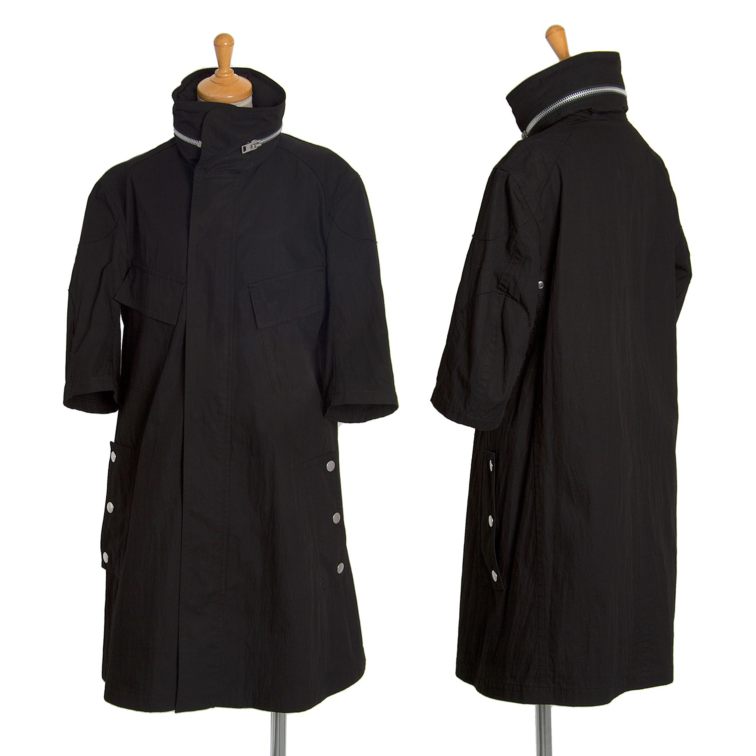 【新品】Y's ブラックコート　　コットン　綺麗　オシャレ気まぐれ限定セール