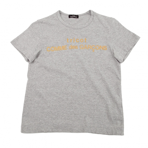 tricot COMME des GARCONS GlitterLogo T Shirt Grey S-M | PLAYFUL