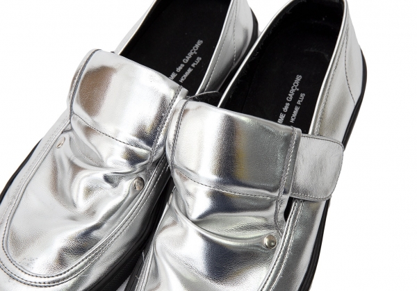 COMME des GARCONS HOMME PLUS Velcro Leather Shoes Silver US 9 ...