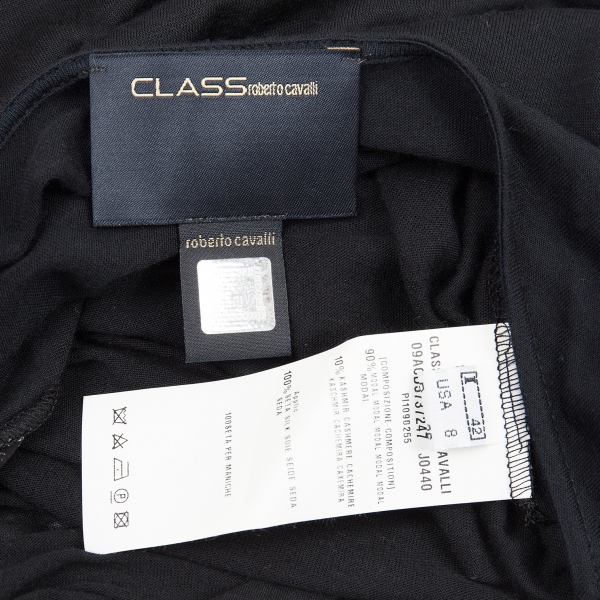Rudyard Kipling Frank kom CLASS roberto cavalli Drape Design See-through T Shirt Black 42 | PLAYFUL