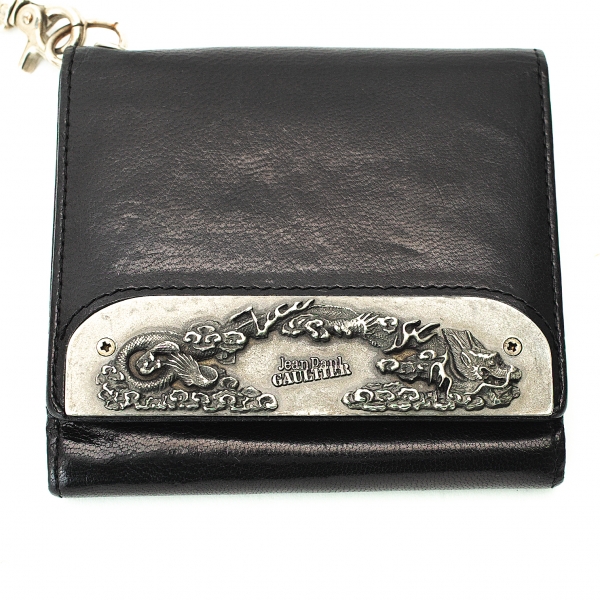 ゴルチェ ドラゴン メタルプレート 財布財布